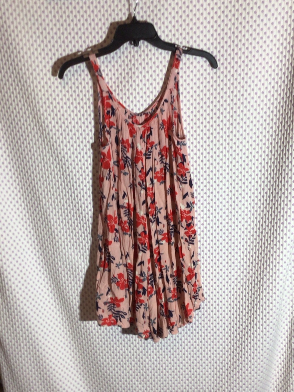Girls Floral Pink Sleeveless Romper